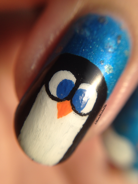 Mom, Mrs., & Me: Challenge Your Nail Art: Penguins!!!