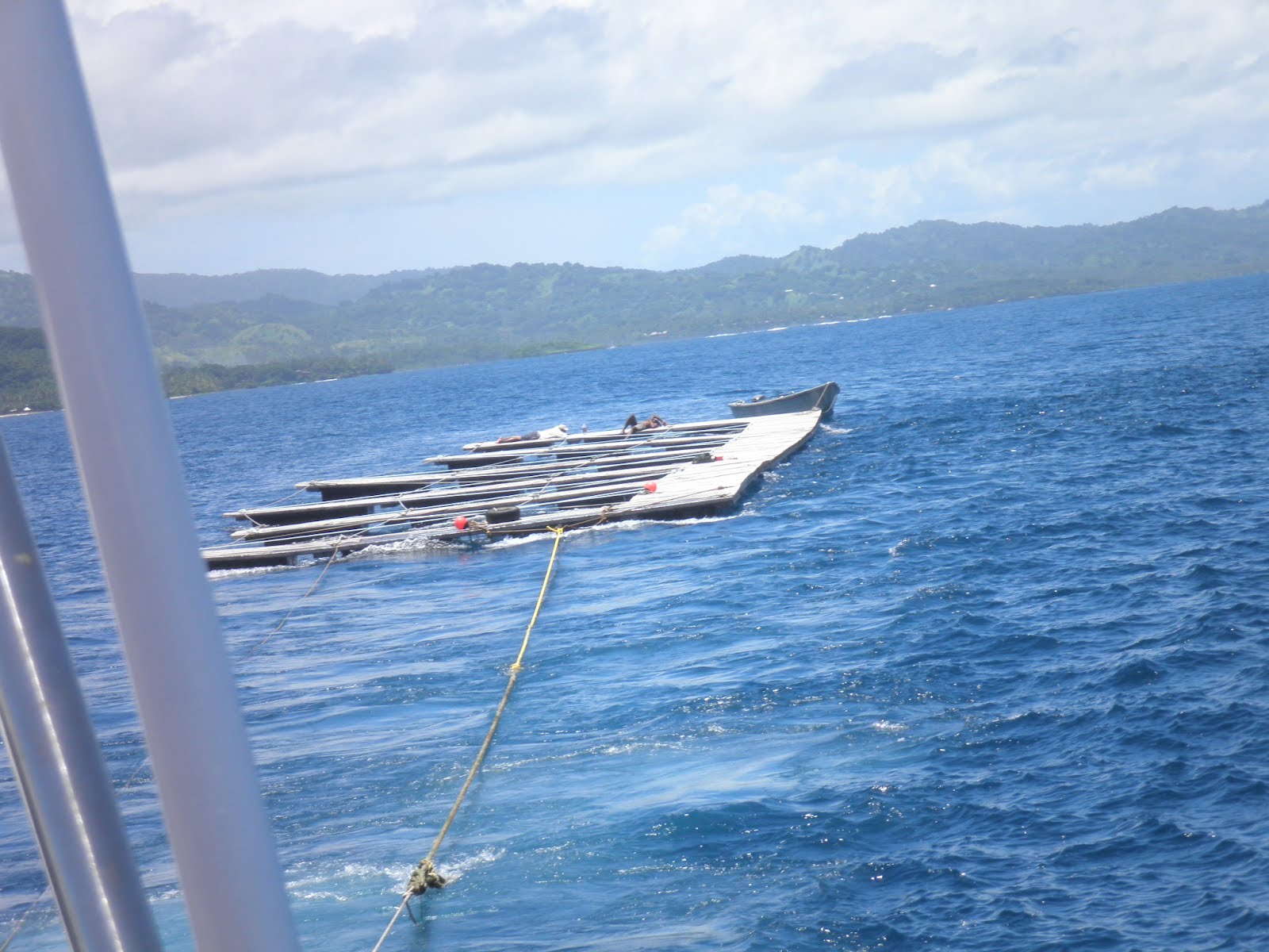Fishing Savusavu Towing Floating Dock To Savusavu