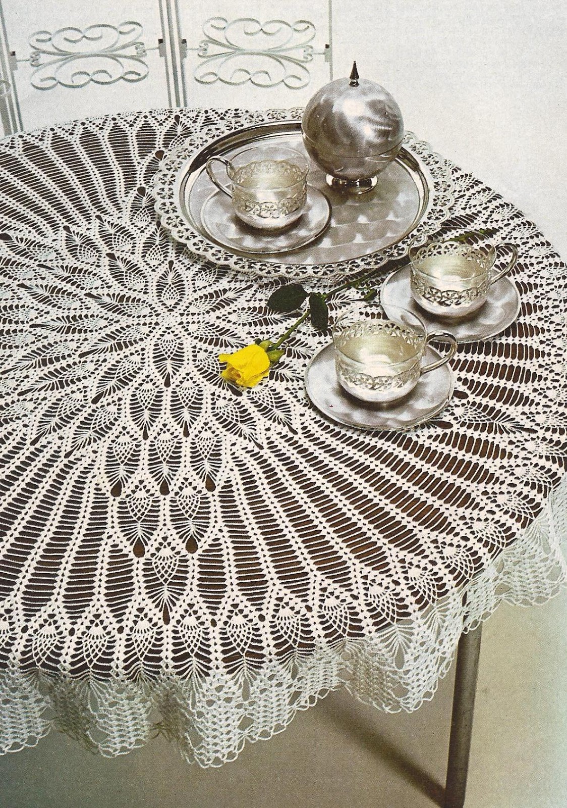 Mantel Redondo a Crochet