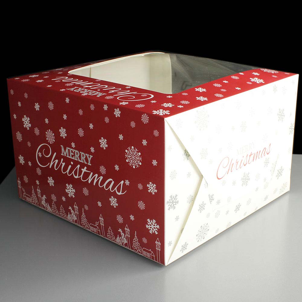 Custom Christmas Cake Boxes