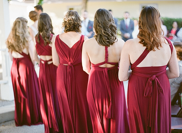 Berry Toned Bridesmaids and Vintage Charm at The Heritage Museum of ...