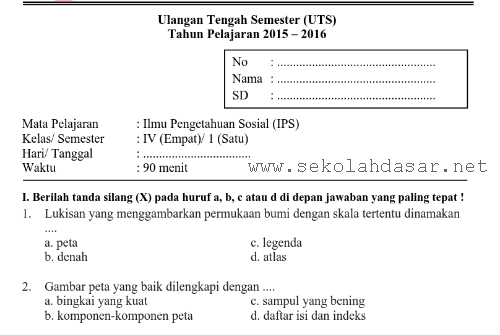 Contoh soal essay bahasa indonesia kelas 4 sd