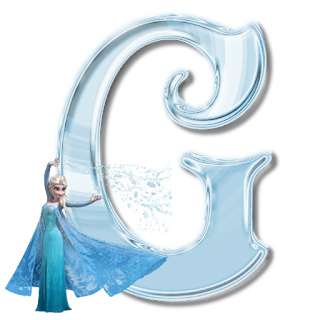 Alfabeto de Elsa de Frozen Congelando las Letras. 