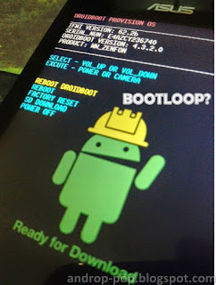 Cara Flash Ulang Asus Zenfone 4 Bootloop Tanpa PC