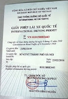 giấy phép lái xe quốc tế