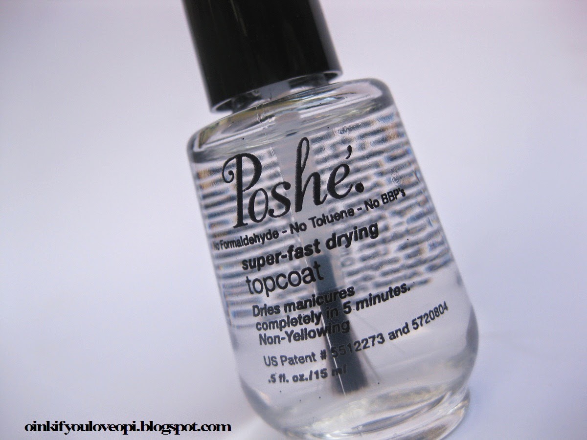 Oink If You Love OPI Poshe SuperFast Drying Top Coat