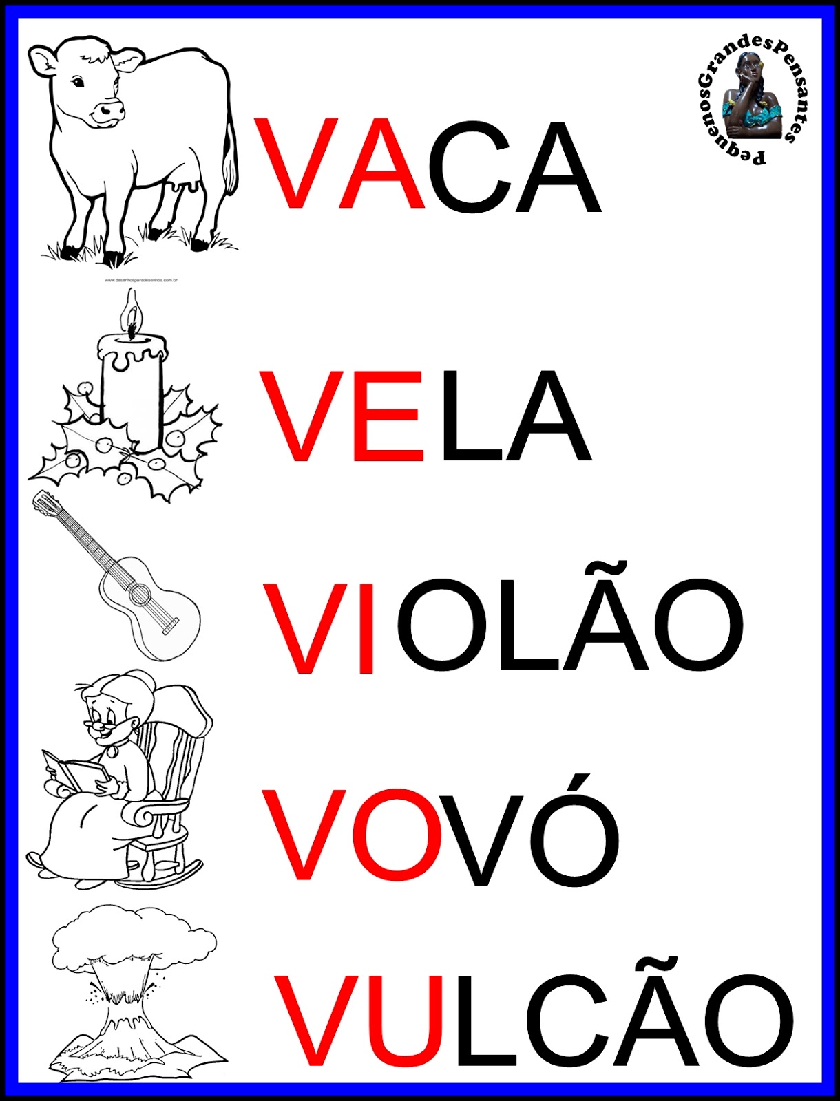 Letra V Silabas Va Ve Vi Vo Vu Letra V Silabas Y Pala vrogue.co