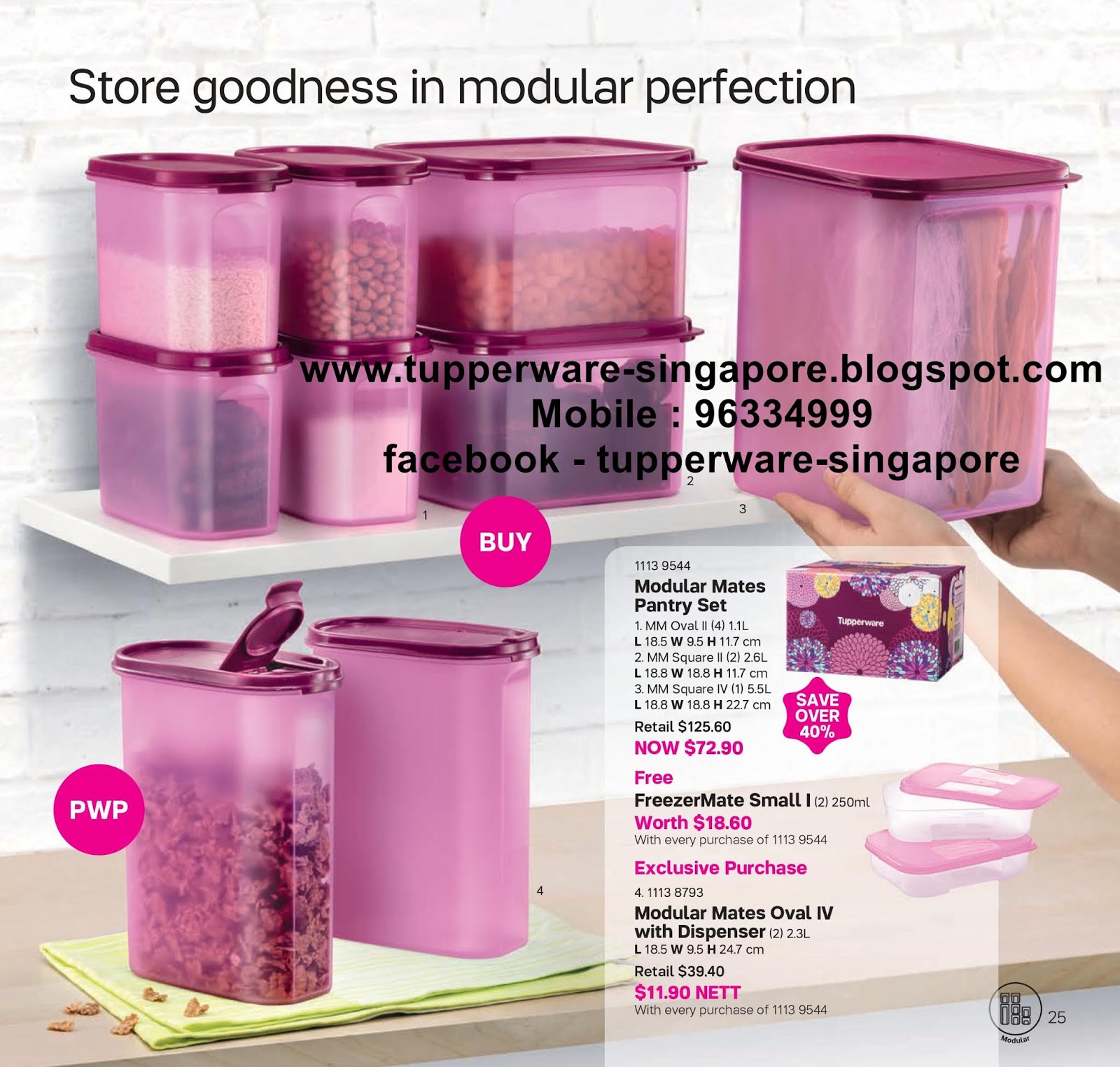 Buy Tupperware in Singapore August 2018