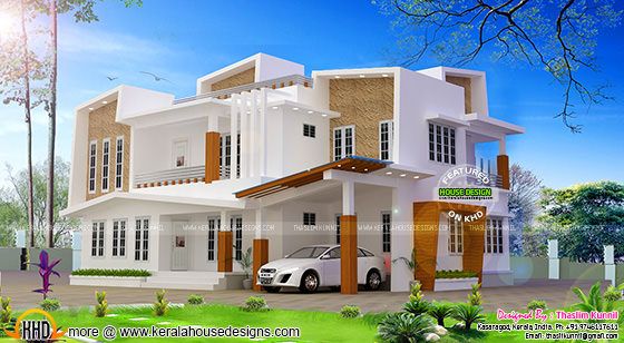 243 sq-m Modern contemporary house in Kasaragod, Kerala