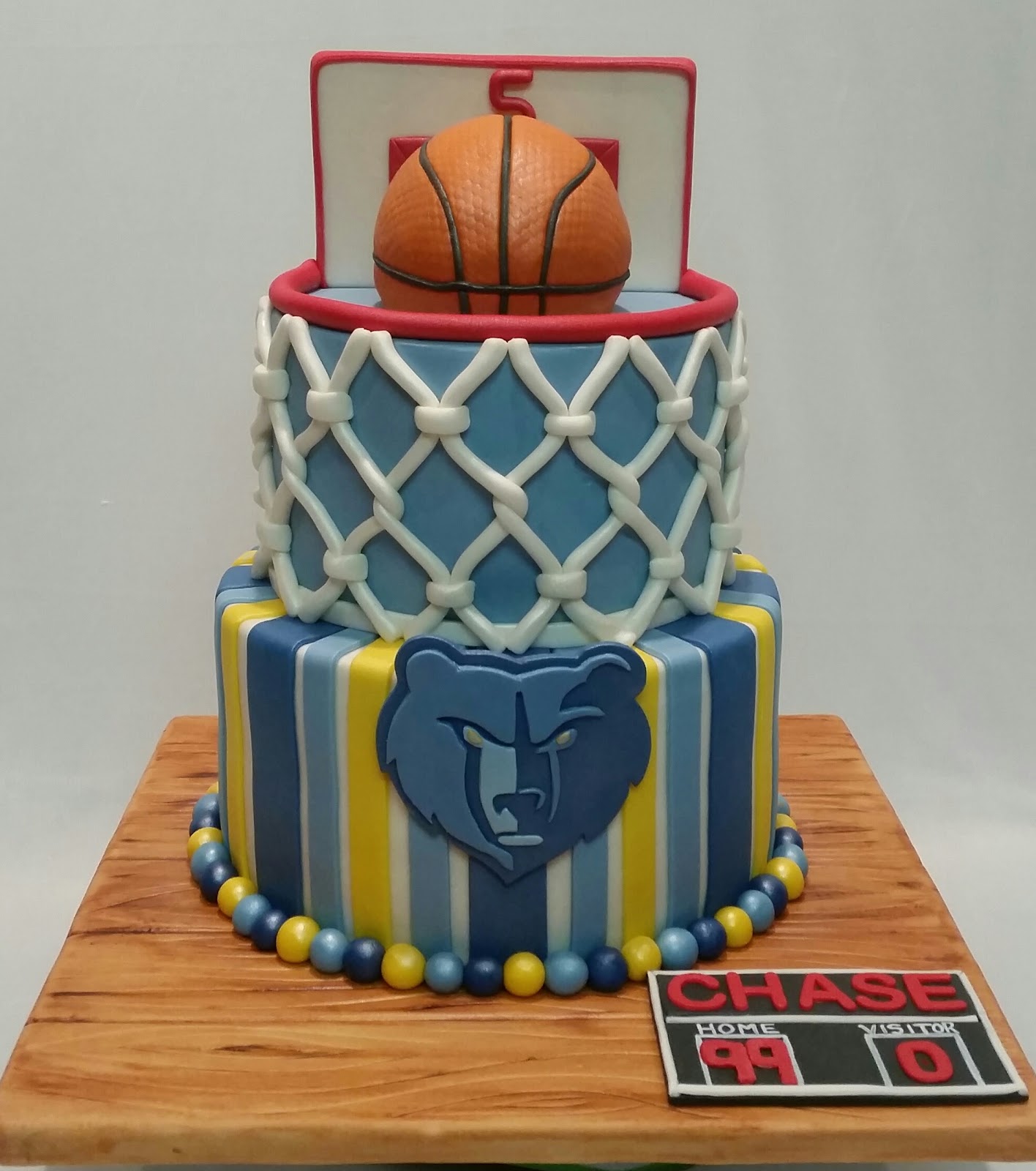 MyMoniCakes Memphis Grizzlies basketball cake