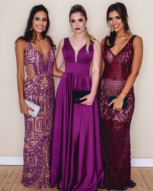 60 VESTIDOS DE FESTA EM TONS DE ROXO, FÚCSIA E UVA | Madrinhas de Casamento