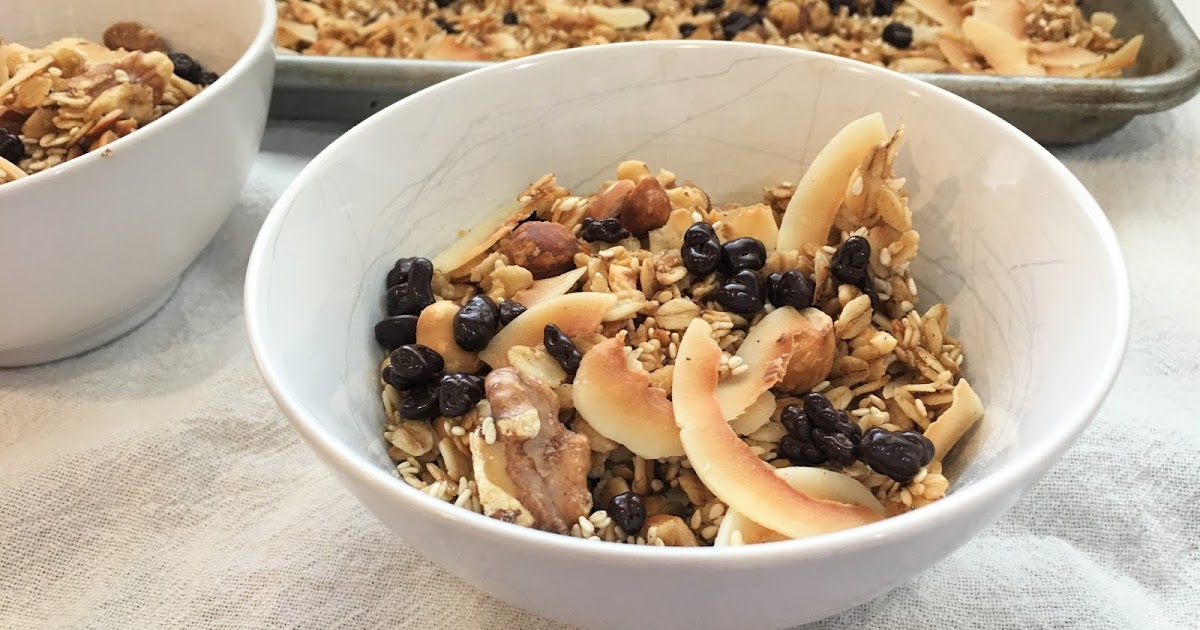 Hazelnut Cacao Nib Granola mysavoryspoon