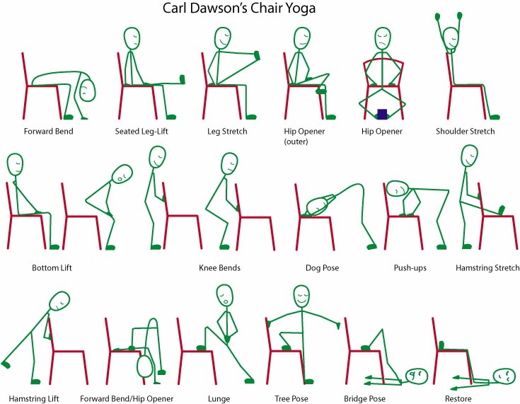Free Printable Chair Yoga Exercises - Customize and Print