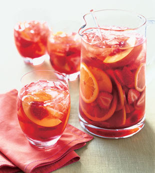 Strawberry and Peach Sangria