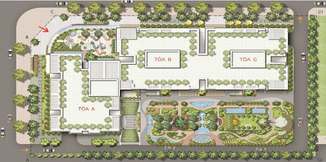 Mặt bằng các tòa Ecolife Tây Hồ Mặt bằng các tòa Ecolife Tây Hồ