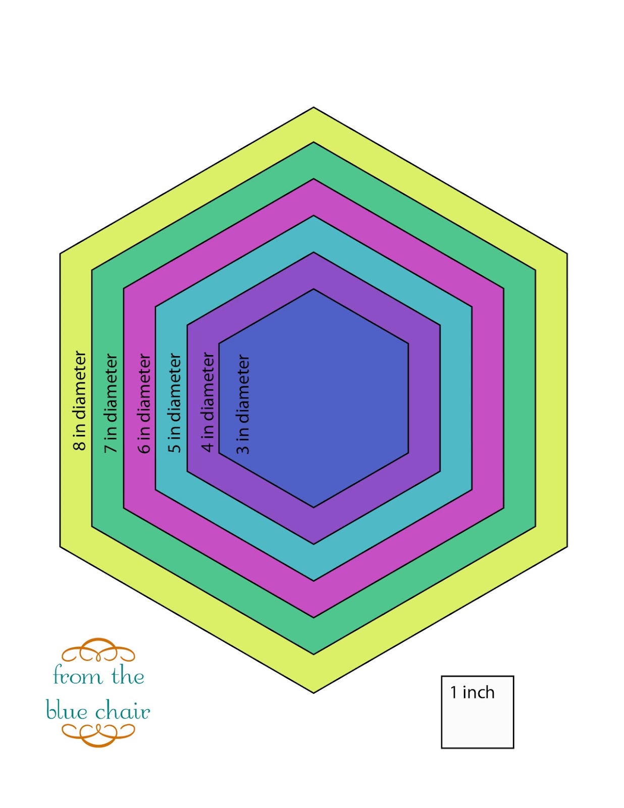 Free Printable Hexagon Template For Quilting