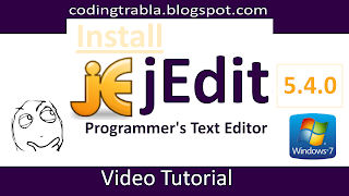 Instell jEdit 5.4.0 on Windows 7 - Programmer's Text Editor