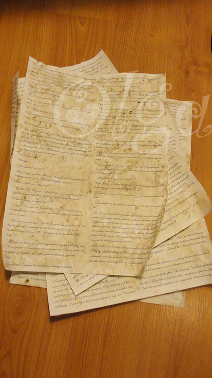 como envejecer papel