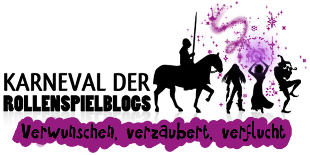 Logo des Karnevals der Rollenspielblogs im Januar 2017: Verwunschen, verzaubert, verflucht.