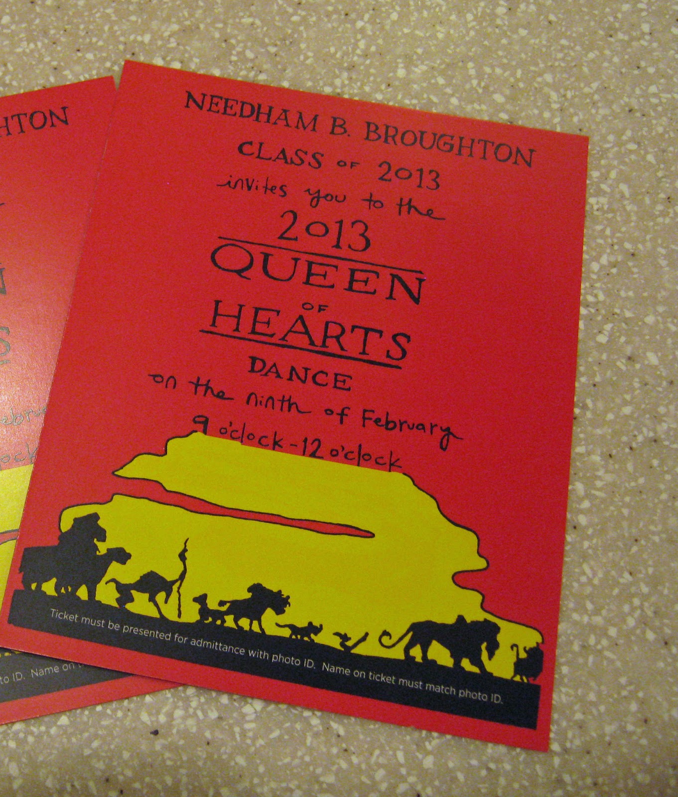 Hanging Out with Grandpat Broughton High Queen of Hearts Dance 2013