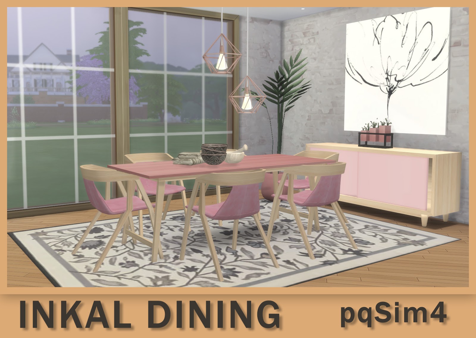 Inkal Dining. Sims 4 Custom Content.