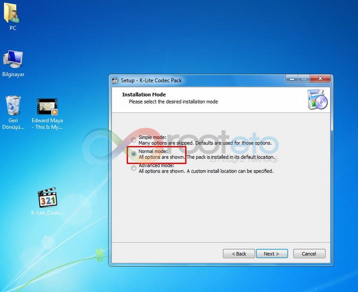 codec kurulum rooteto2