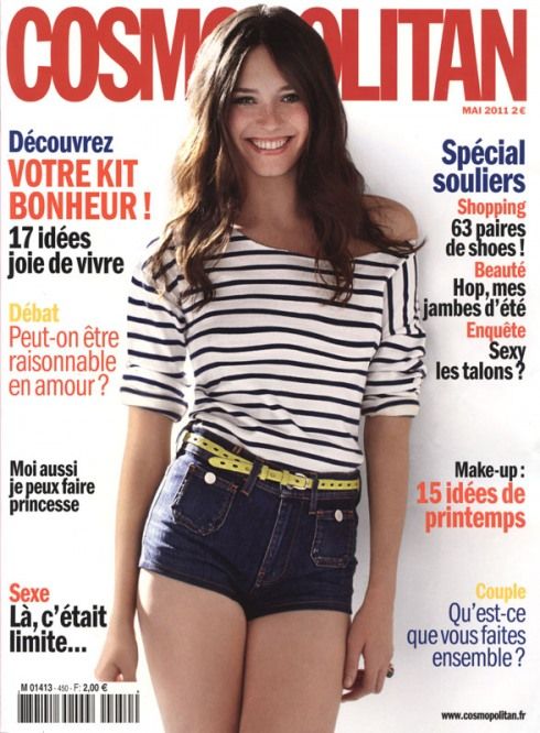 Entertainment News Sian Abbott Covers Cosmopolitan Magazine May 2011 France