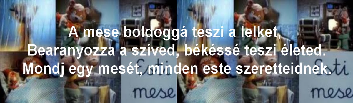 Esti mesetár. A mese boldoggá teszi a lelket.