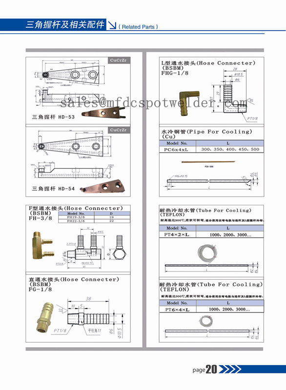 Resistance Welding Spare Parts and Accessory Spot Welding Electrode Holder