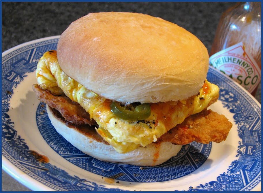 Fat Johnny's Front Porch Pork Chop & Egg Sandwich