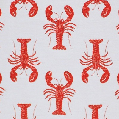 Red Lobster Print Fabric