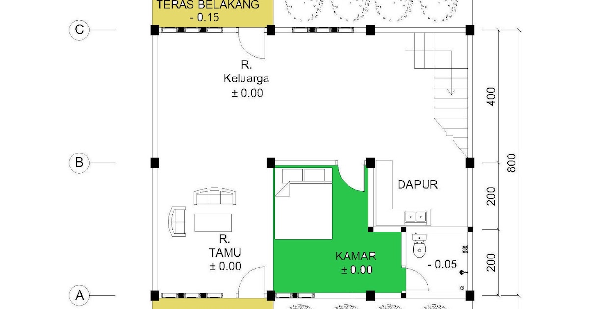 Penting Denah Rumah Ukuran 5x7 M 2 Lantai, Terbaru!