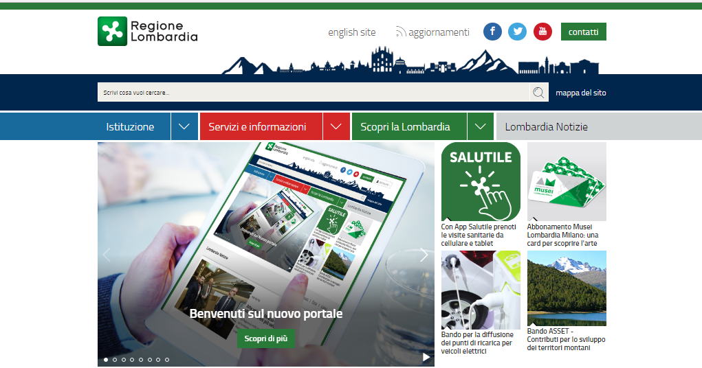 WEB: NUOVO PORTALE DELLA REGIONE LOMBARDIA | www.AgenziaOmniapress.com ...