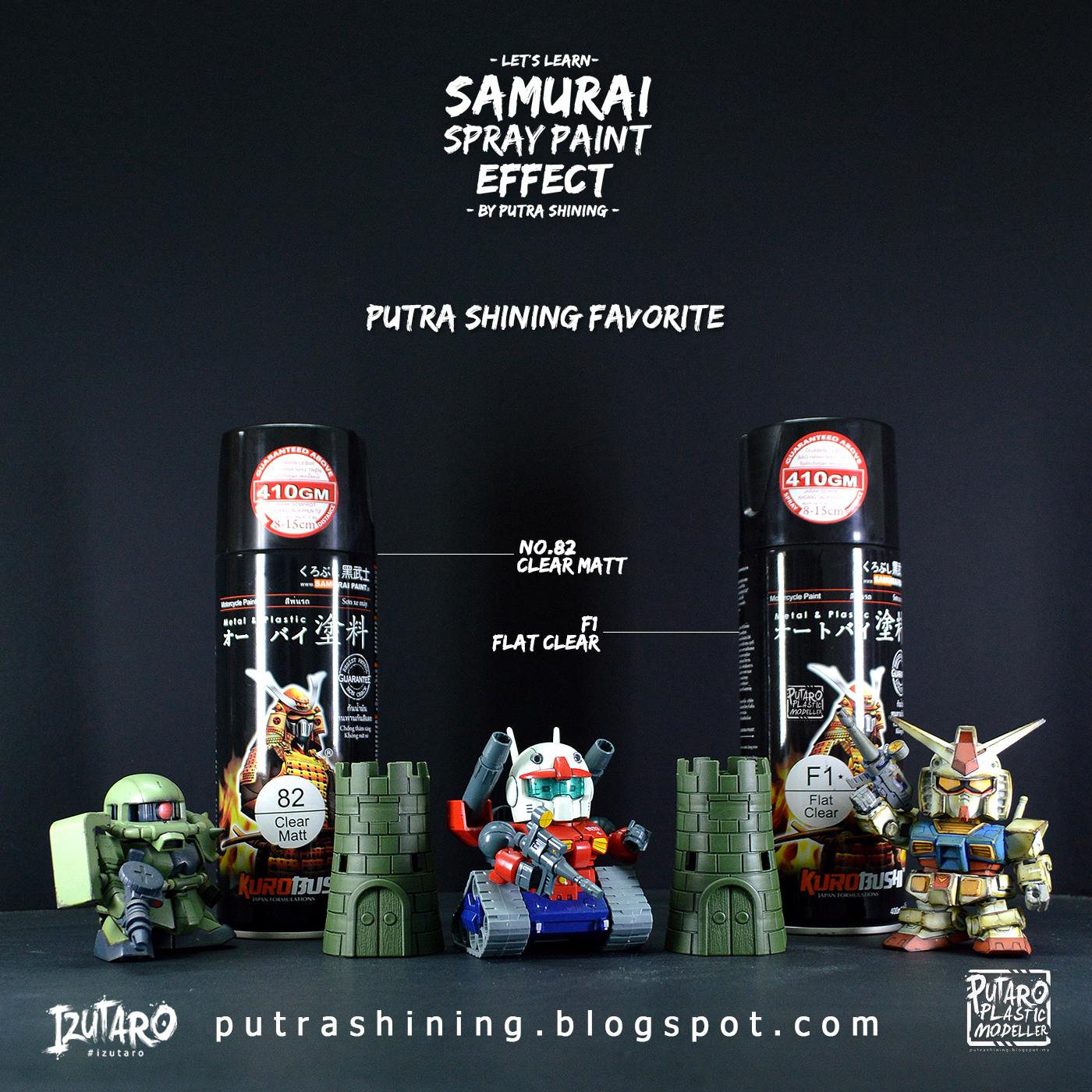 Tutorial Samurai Spray Paint Top Coat by Putra Shining