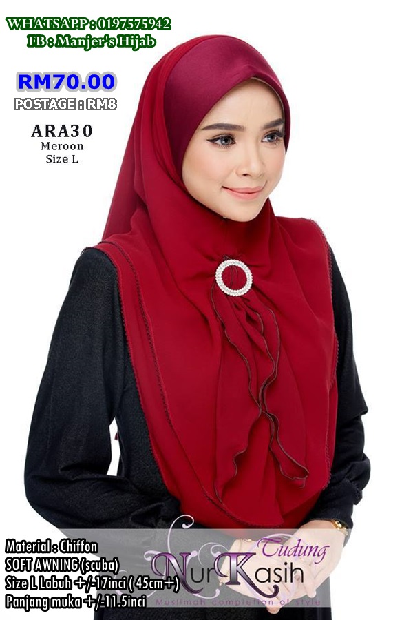 TUDUNG NUR KASIH AIRAA SOFT AWNING