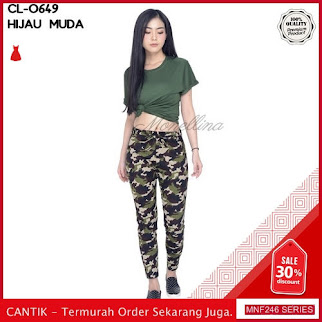 MNF246C89 Celana Cl Wanita 0649 Army Celana terbaru 2019 BMGShop