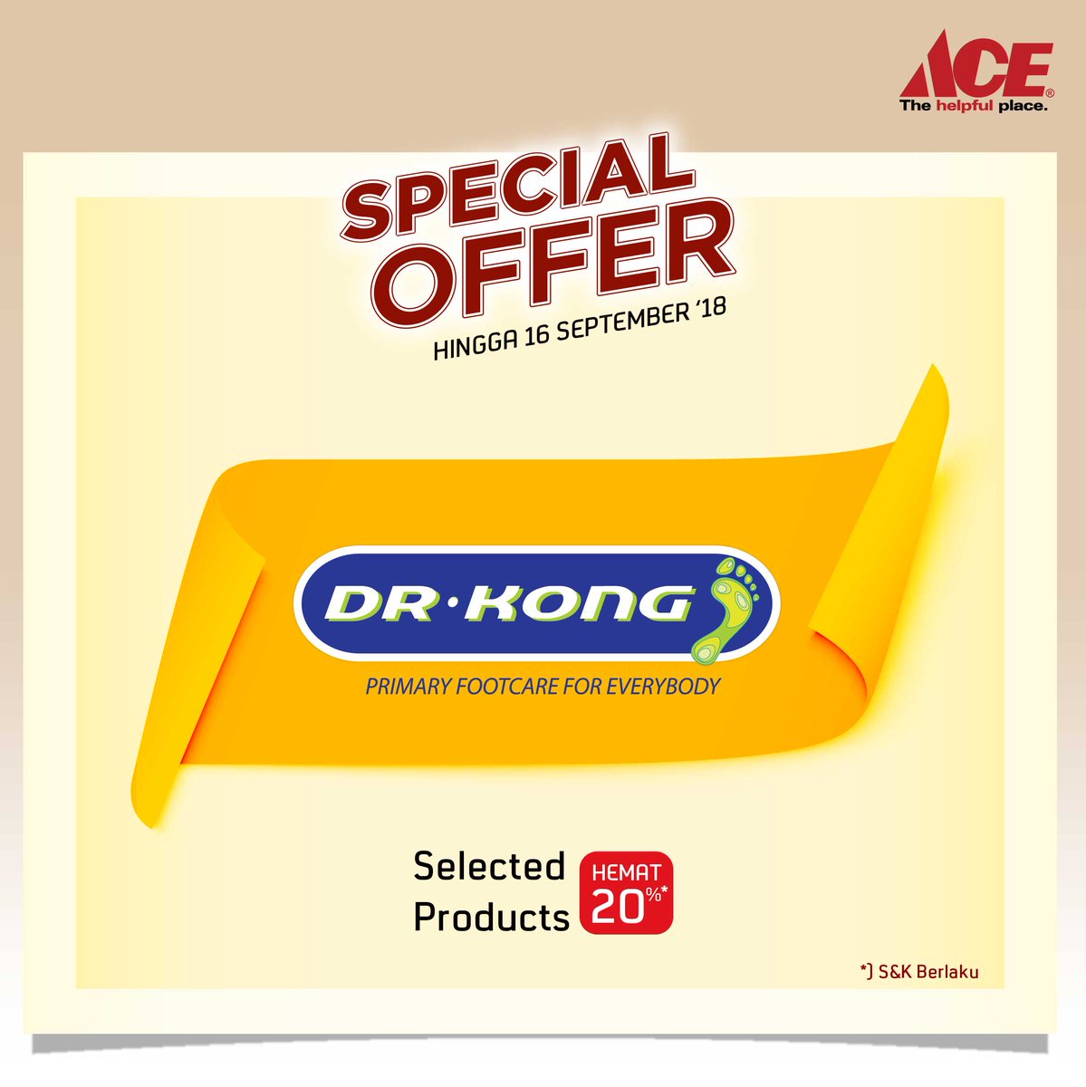 AceHardware - Promo Diskon 20% Produk Dr Kong (s.d 16 Sept 2018) AceHardware - Promo Diskon 20% Produk Dr Kong (s.d 16 Sept 2018)