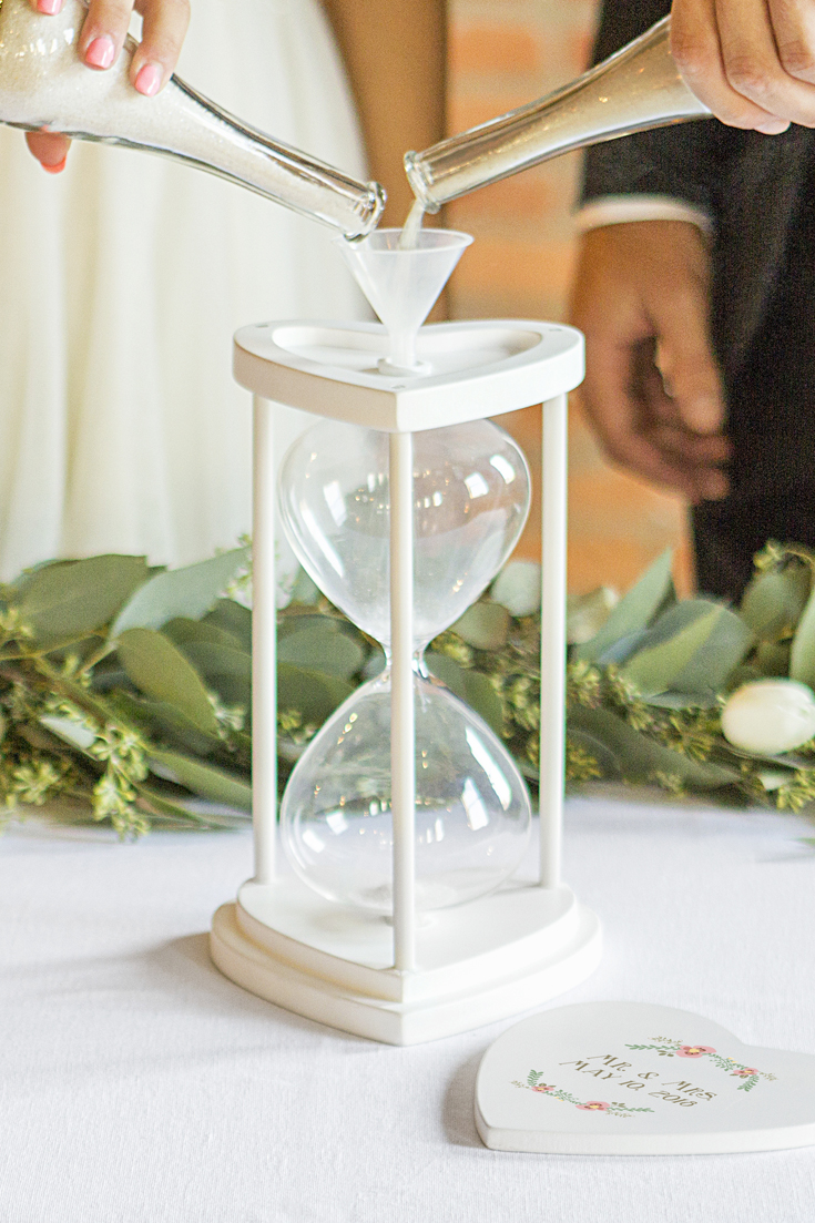 Sand Ceremony Hourglass Vase