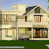 4 bedroom modern style sloping roof mix home