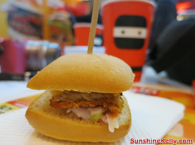 Ninja Joe New Burgers, Ninja Cam Mobile App, burger, Tonkatsu Burger