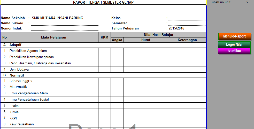 Fokus Guru Aplikasi ERaport Untuk Sekolah Anda ( Dalam