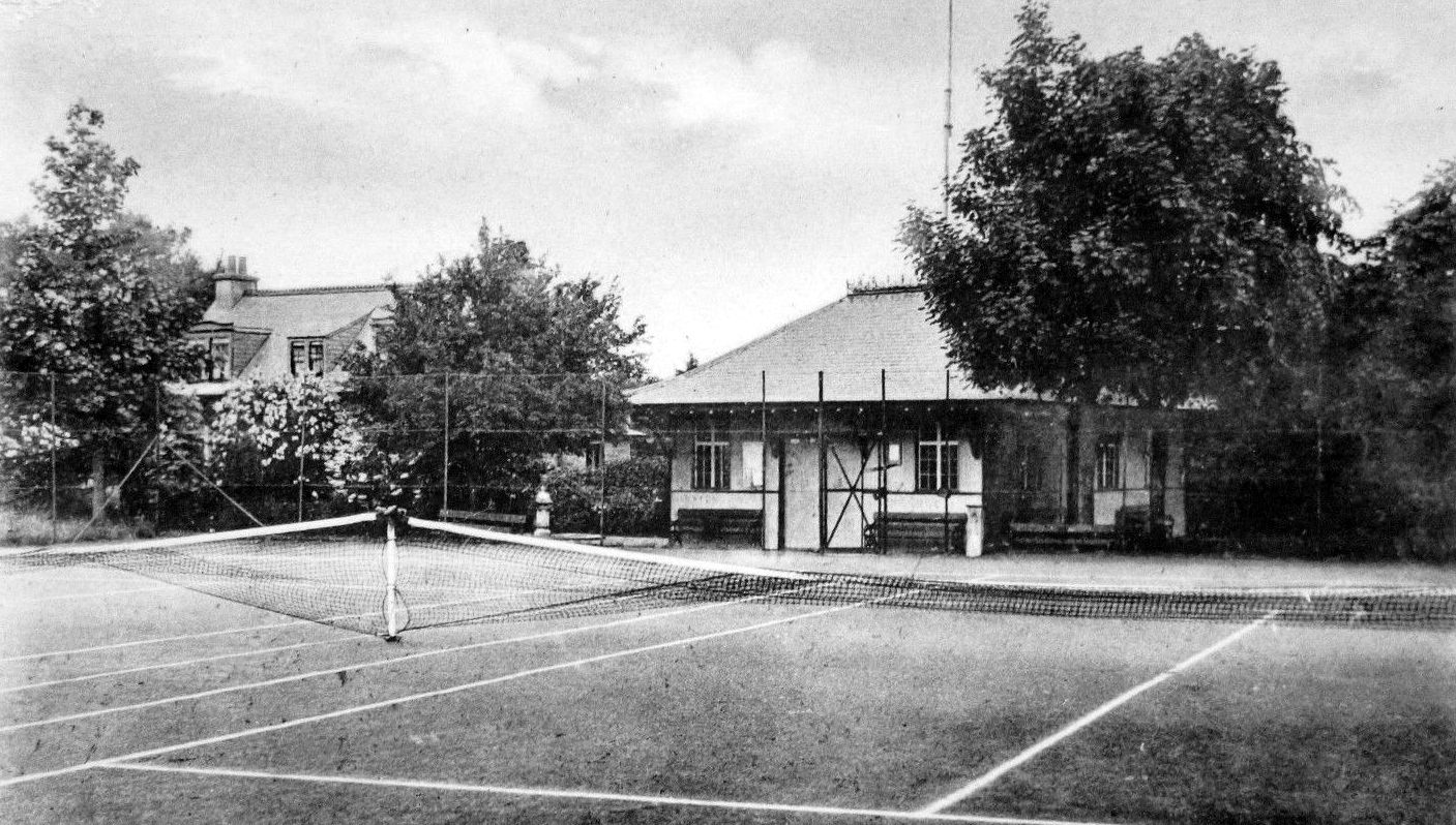 Tour Scotland Old Photograph Tennis Courts Gray Park Burrelton Scotland