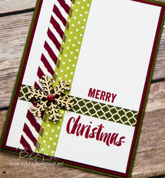 Make in a Moment - Washi Tape Christmas Card - Get the details here