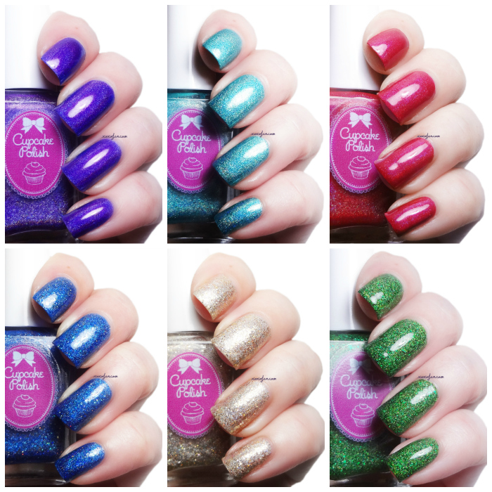 xoxoJen's swatches of Cupcake Polish Holiday 2014 collection