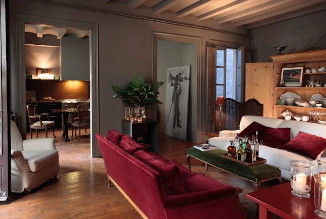 banqueta terciopelo verde