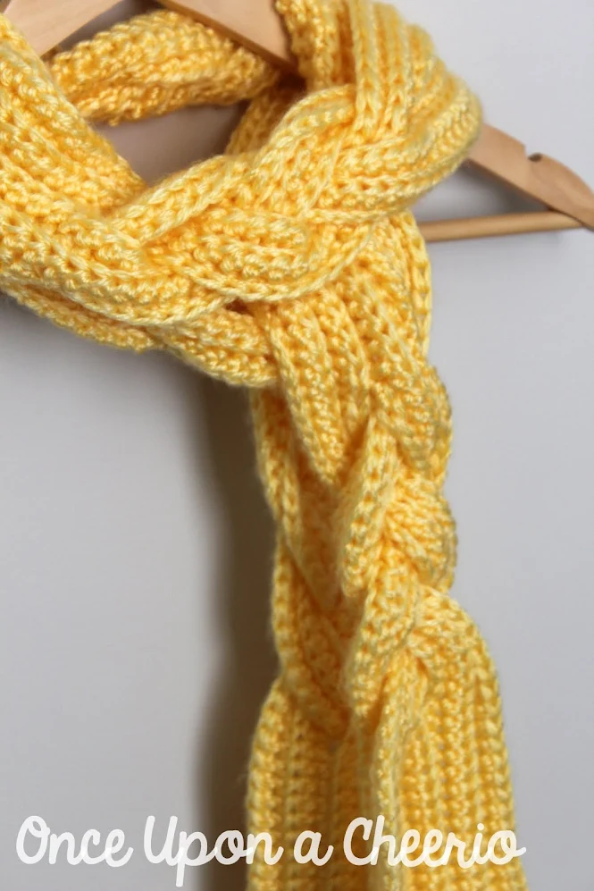 Rapunzel Braided Scarf Free Crochet Pattern