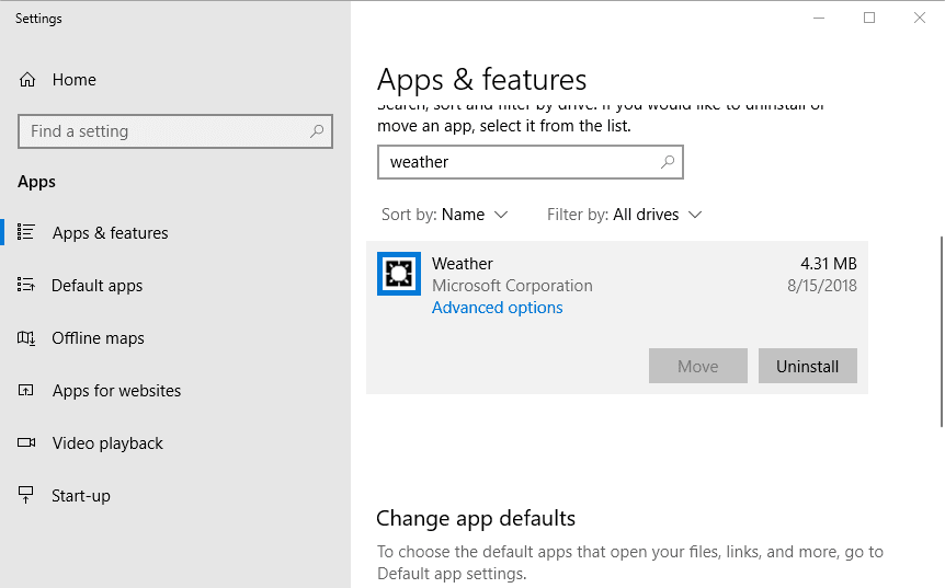 Qué hacer si la aplicación del clima no funciona en Windows Qué hacer si la aplicación del clima no funciona en Windows