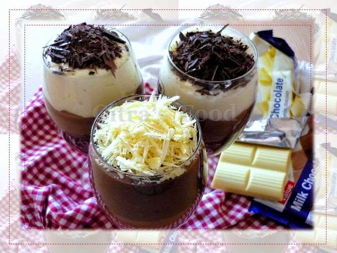 Citra's Home Diary Three tone Yogurt "Cheese" Chocolate mousse (Labneh