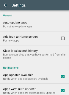Disabling "App icons to Home screen" in Google Play Store settings 