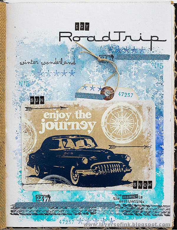 Layers of ink - Road Trip Journal Page by Anna-Karin Evaldsson Layers of ink - Road Trip Journal Page by Anna-Karin Evaldsson